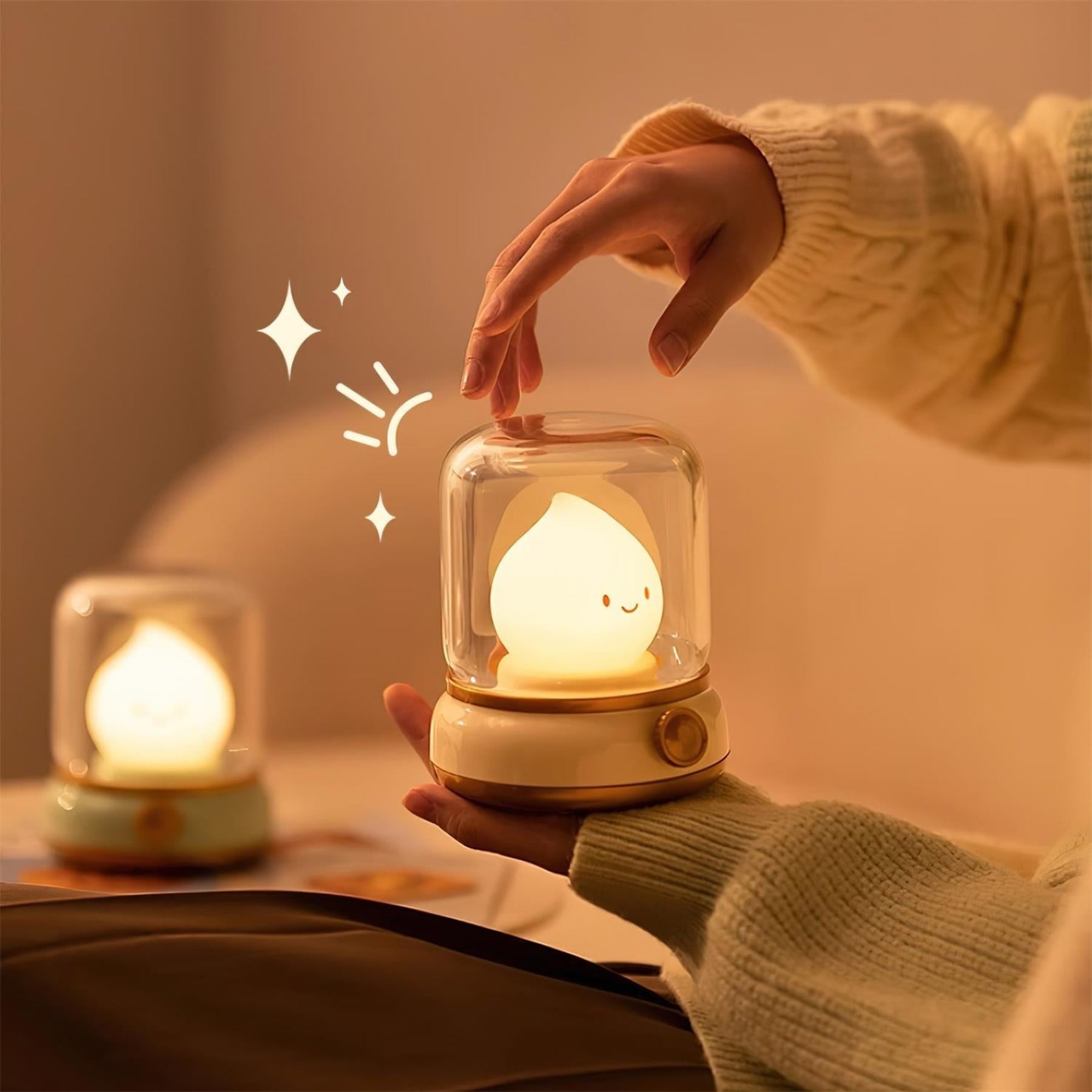 Modern Cordless Table Lamp With Warm LED Glow — Halden Lighting