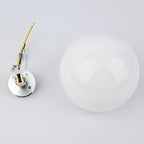 Modern Glass Wall Light With Warm LED Glow — Halden Lighting