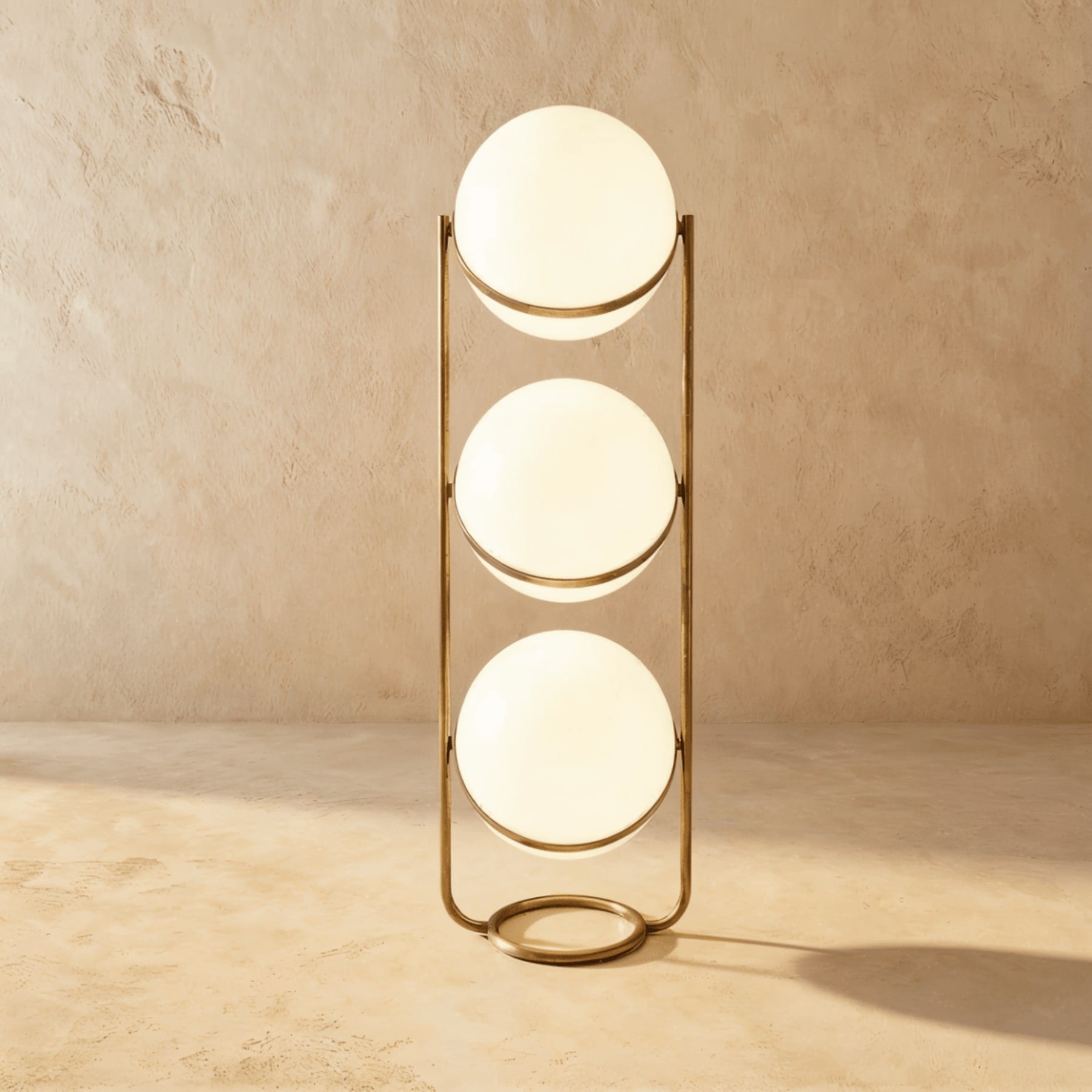 Modern Chrome Floor Lamp With Warm LED Glow for Living Room — Halden Lighting