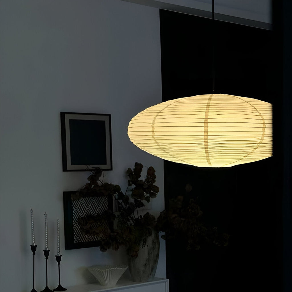 Scandinavian Paper Pendant Light With Warm LED Glow — Halden Lighting