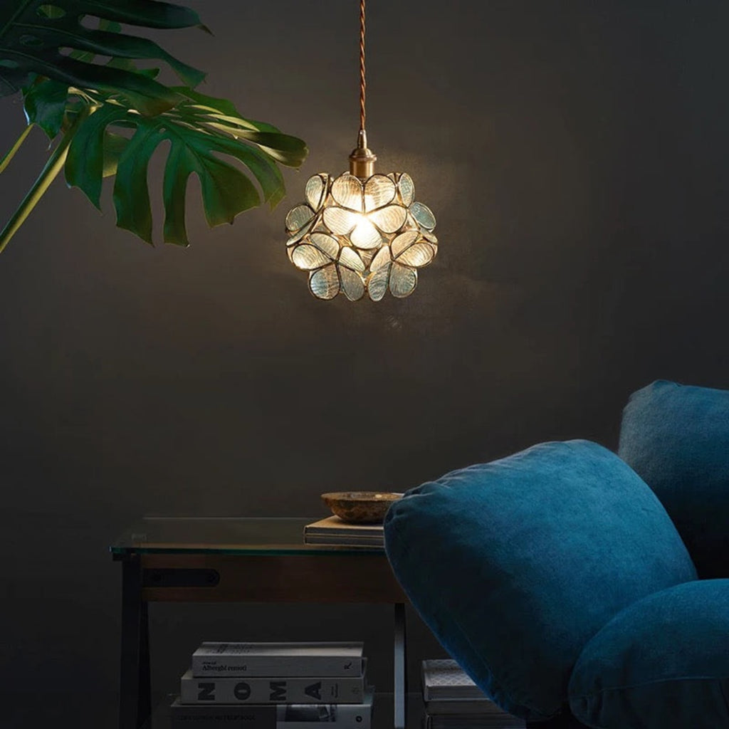 Modern Glass Pendant Light With Warm LED Glow — Halden Lighting