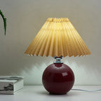 Retro Ceramic Table Lamp With Warm LED Glow — Halden Lighting
