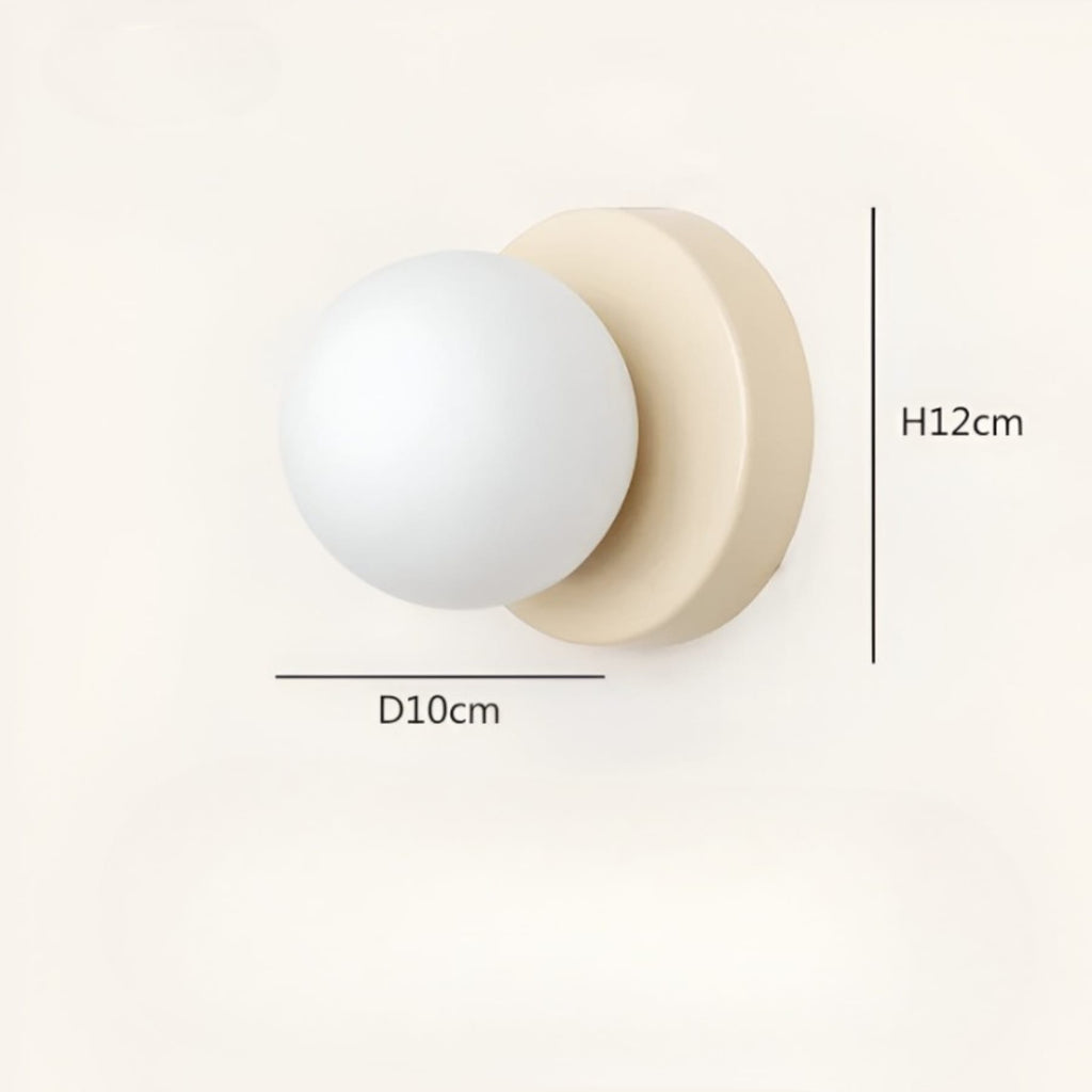 Modern Glass Wall Light With Warm LED Glow — Halden Lighting
