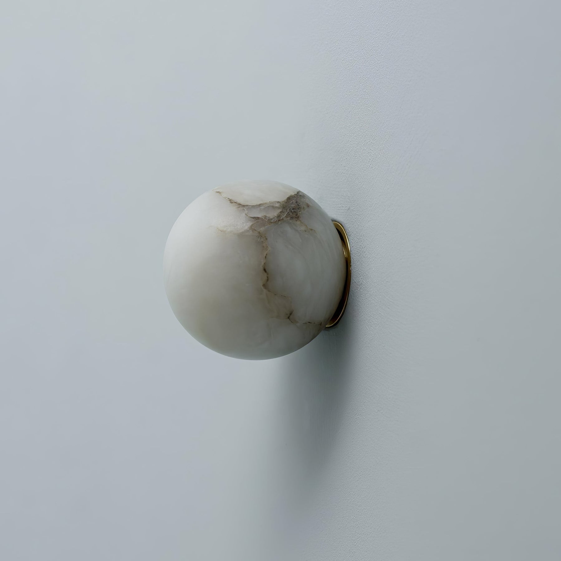 Marble Modern Wall Light With Warm LED Glow — Halden Lighting