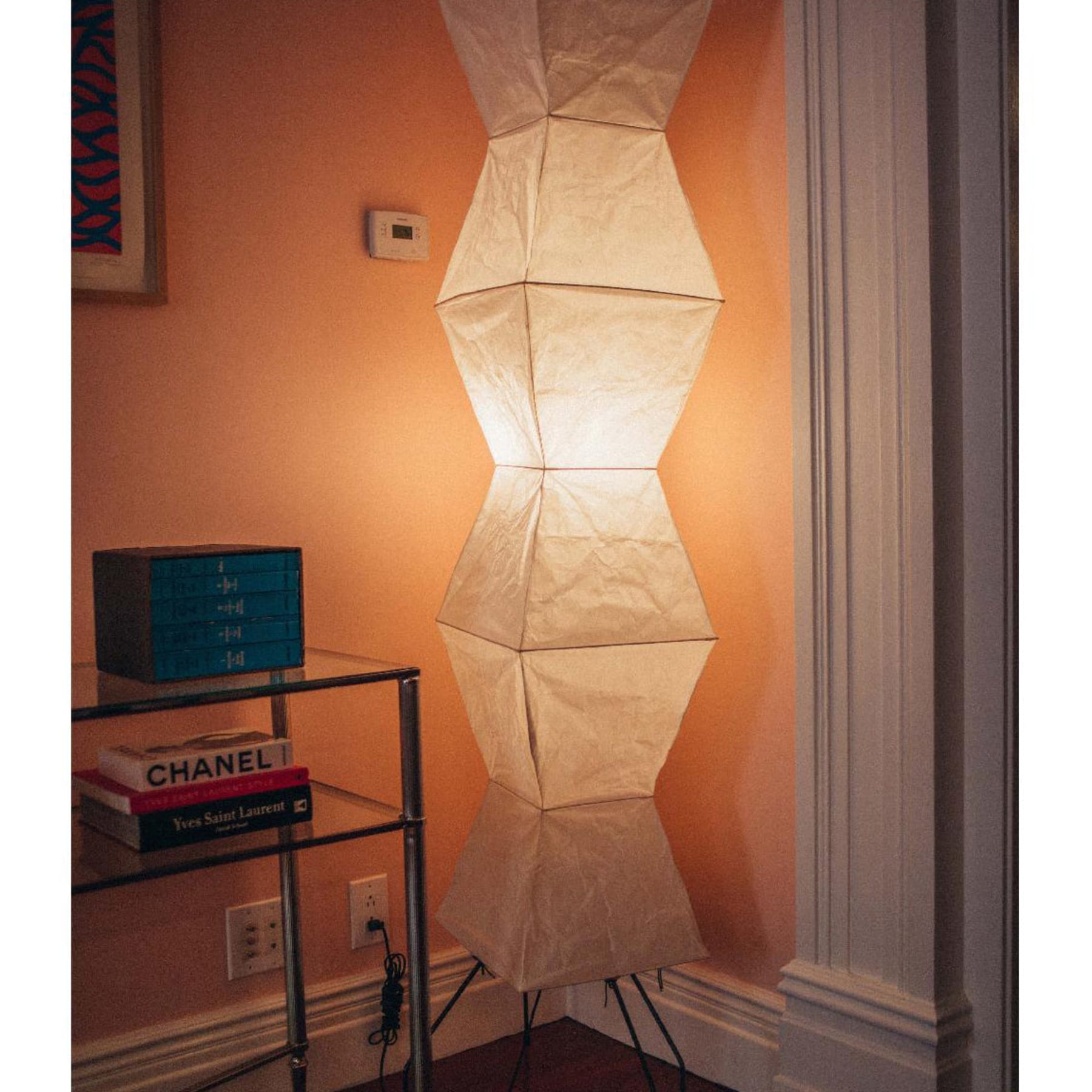 Modern Rice Paper Floor Lamp for Living Room and Bedroom — Halden Lighting