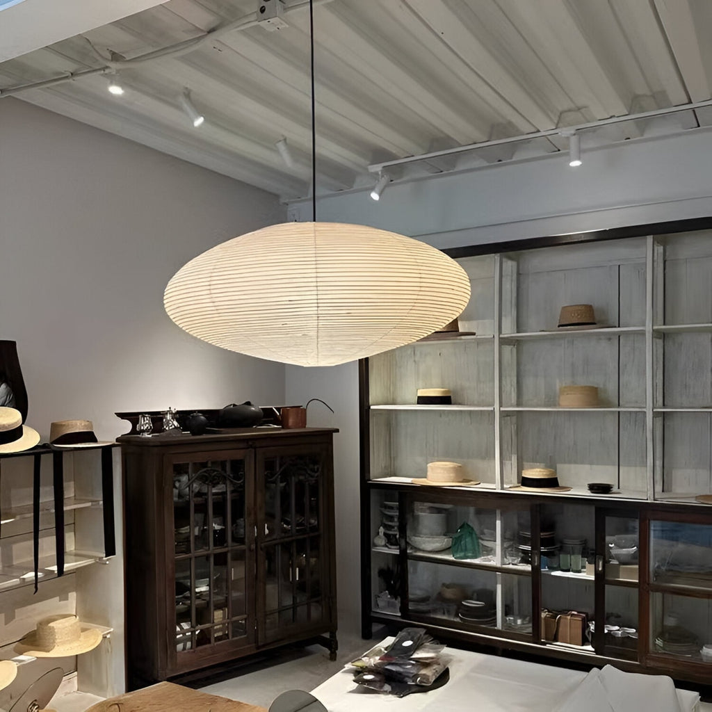 Scandinavian Paper Pendant Light With Warm LED Glow — Halden Lighting