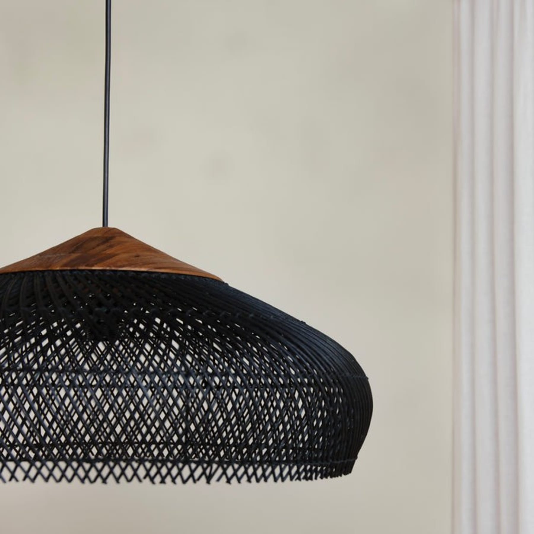 Bohemian Rattan Pendant Light With Warm LED Glow — Halden Lighting