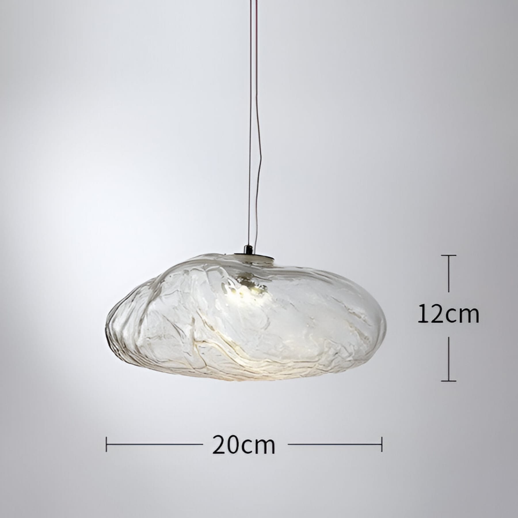 Modern Glass Pendant Light With Warm LED Glow — Halden Lighting