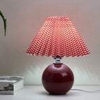 Retro Ceramic Table Lamp With Warm LED Glow — Halden Lighting