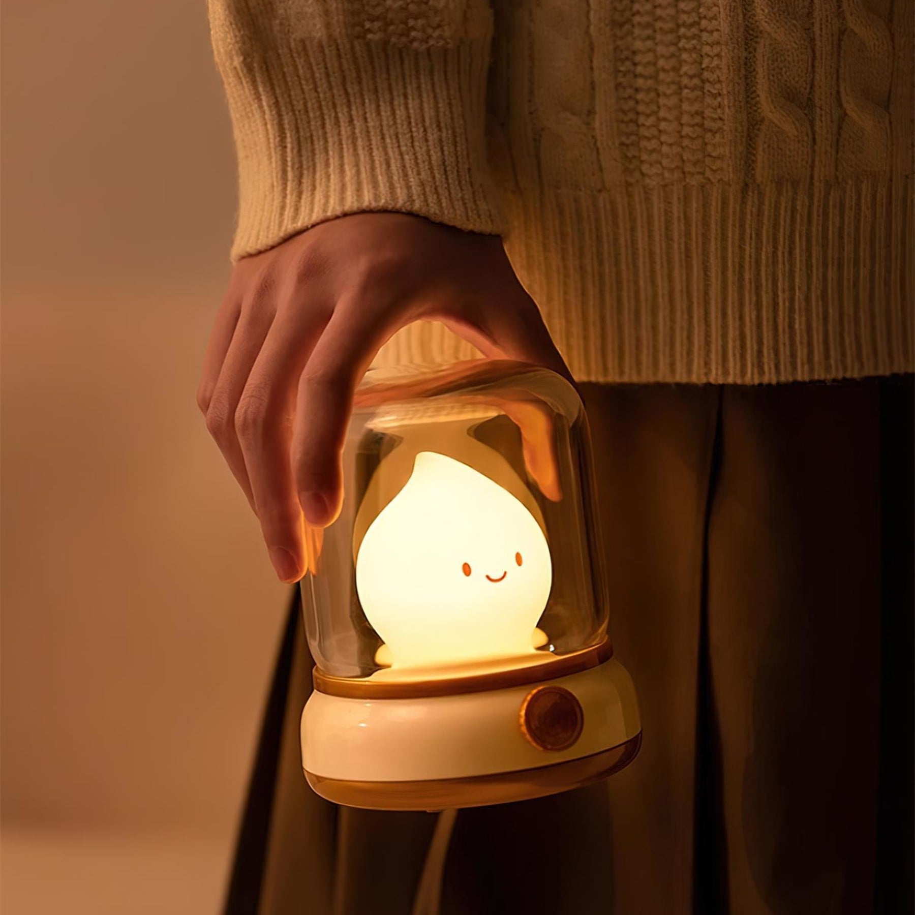 Modern Cordless Table Lamp With Warm LED Glow — Halden Lighting