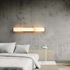 Modern Marble and Copper Wall Light With Warm LED Glow — Halden Lighting