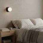 Modern Glass Wall Light With Warm LED Glow — Halden Lighting