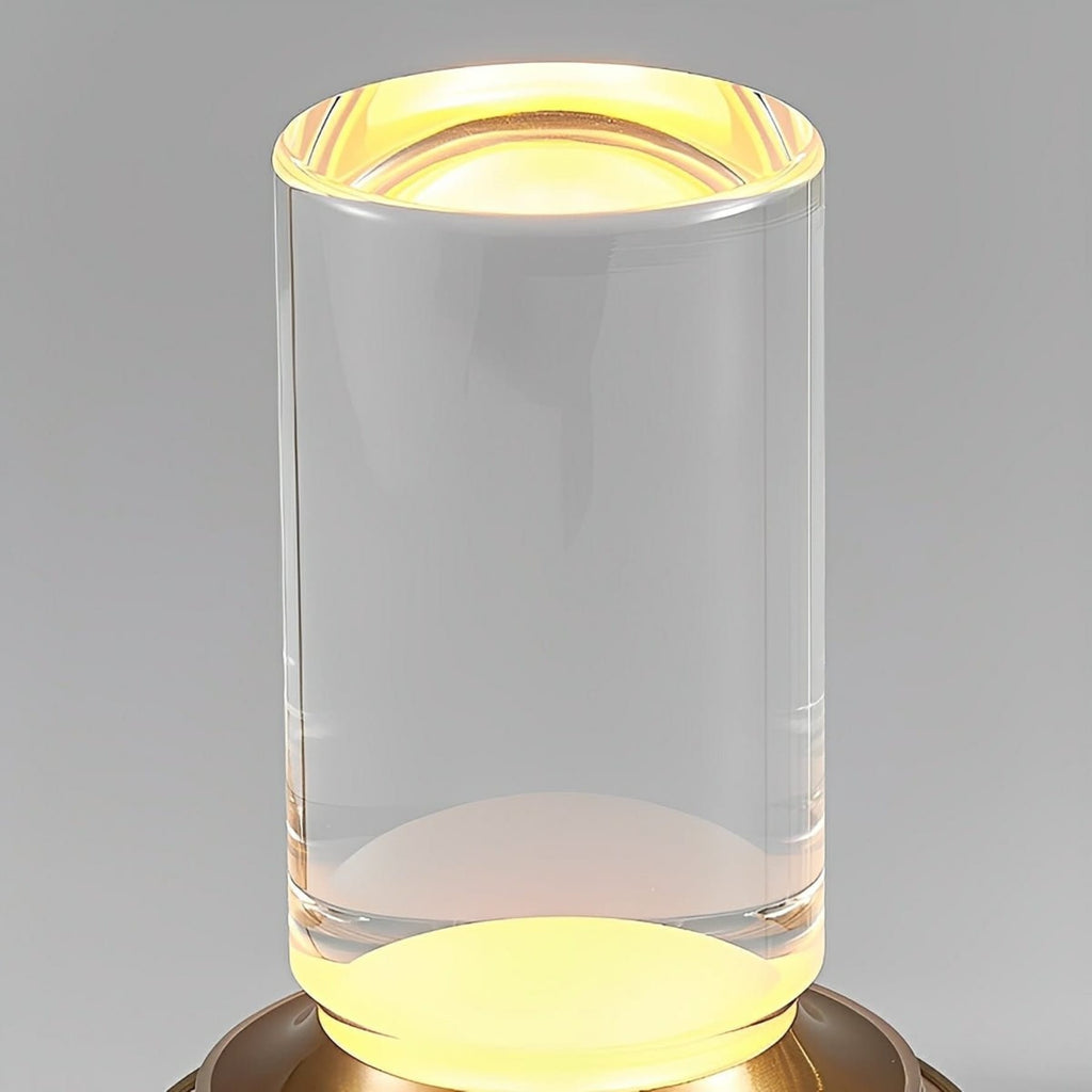 Modern Metal Rechargeable Table Lamp With Tri-Colour Dimming — Halden Lighting