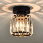 Modern Acrylic Semi-Flush Mount Ceiling Light for Living Room — Halden Lighting