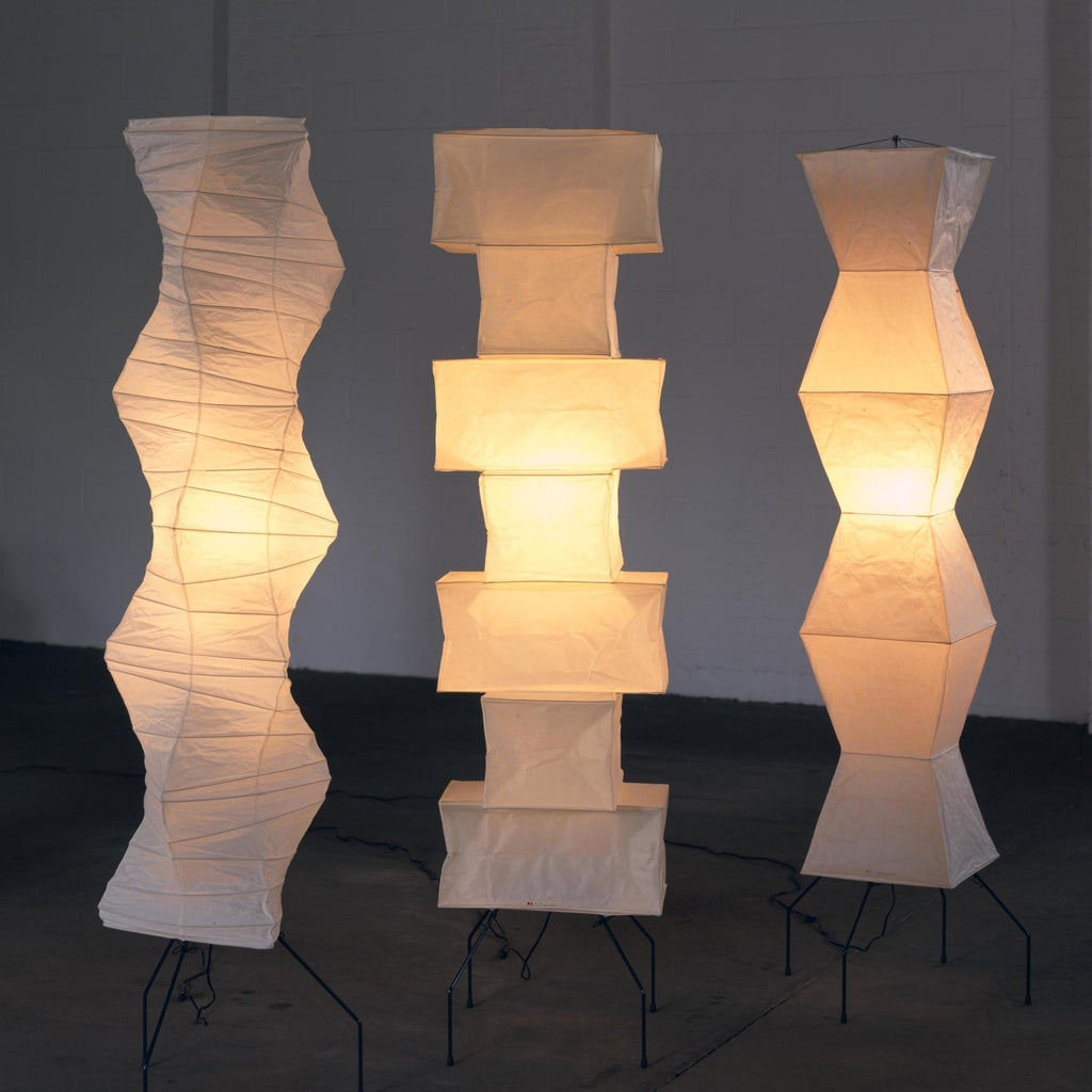 Modern Rice Paper Floor Lamp for Living Room and Bedroom — Halden Lighting