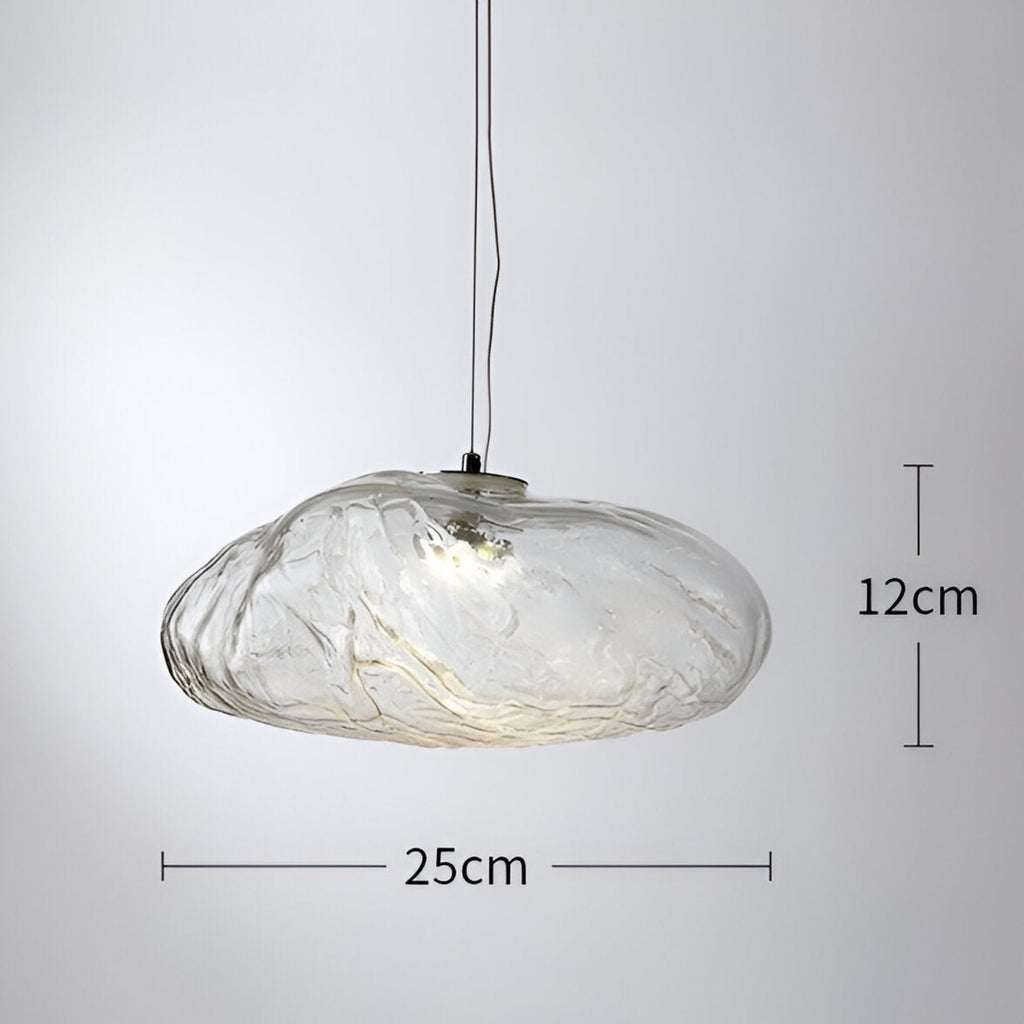 Modern Glass Pendant Light With Warm LED Glow — Halden Lighting