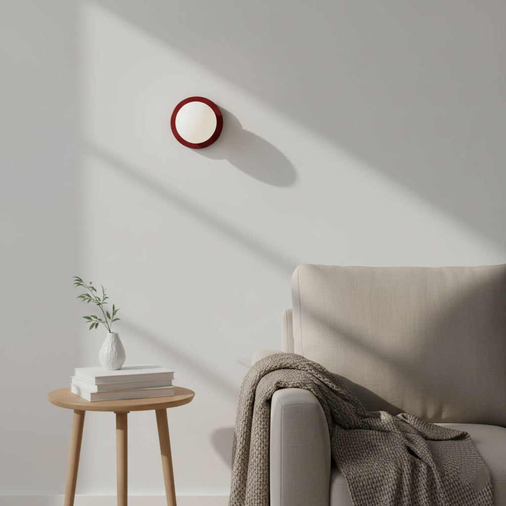 Modern Glass Wall Light With Warm LED Glow — Halden Lighting