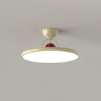 Modern Metal Semi-Flush Ceiling Light With Tri-Colour Dimming — Halden Lighting