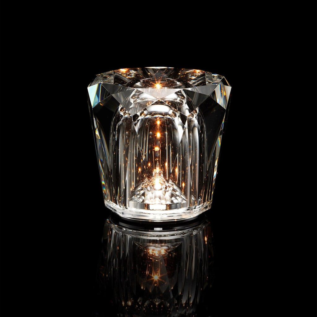 Modern Crystal Table Lamp With Warm LED Glow for Living Room — Halden Lighting