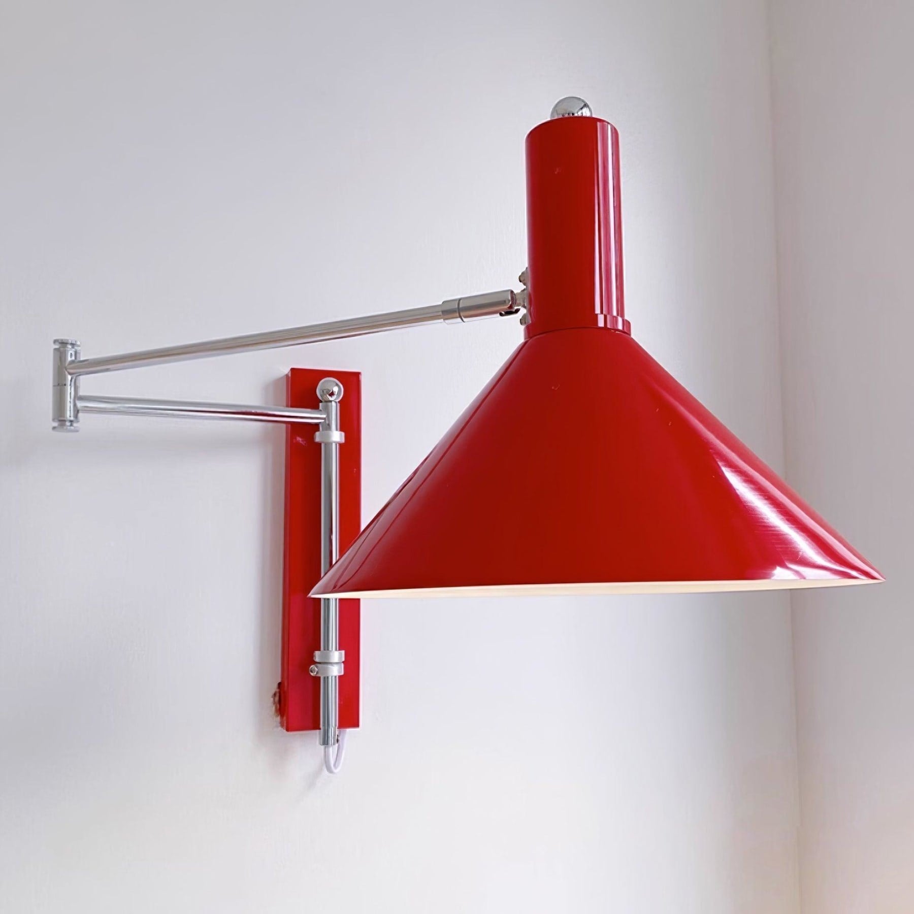 Retro Metal Wall Light With Tri-Colour LED Glow — Halden Lighting