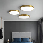 Modern Metal Flush Mount Ceiling Light With Stepless Dimming — Halden Lighting