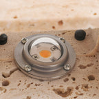 Modern Travertine Stone Wall Light With Warm LED Glow — Halden Lighting