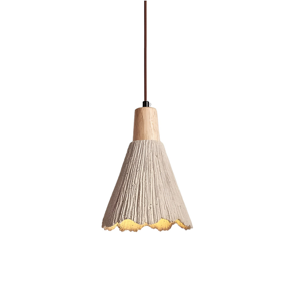 Modern Concrete Pendant Light With Warm LED Glow in Ø16 x 21 cm (Ø6.3" x 8.3") — Halden Lighting