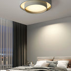Modern Metal Flush Mount Ceiling Light With Cool Daylight Glow — Halden Lighting