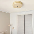 Retro Glass Flush Mount Ceiling Light For Living Room — Halden Lighting