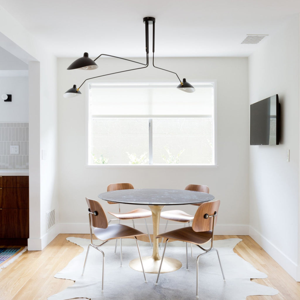 Modern Linear Metal Ceiling Light for Living Room — Halden Lighting