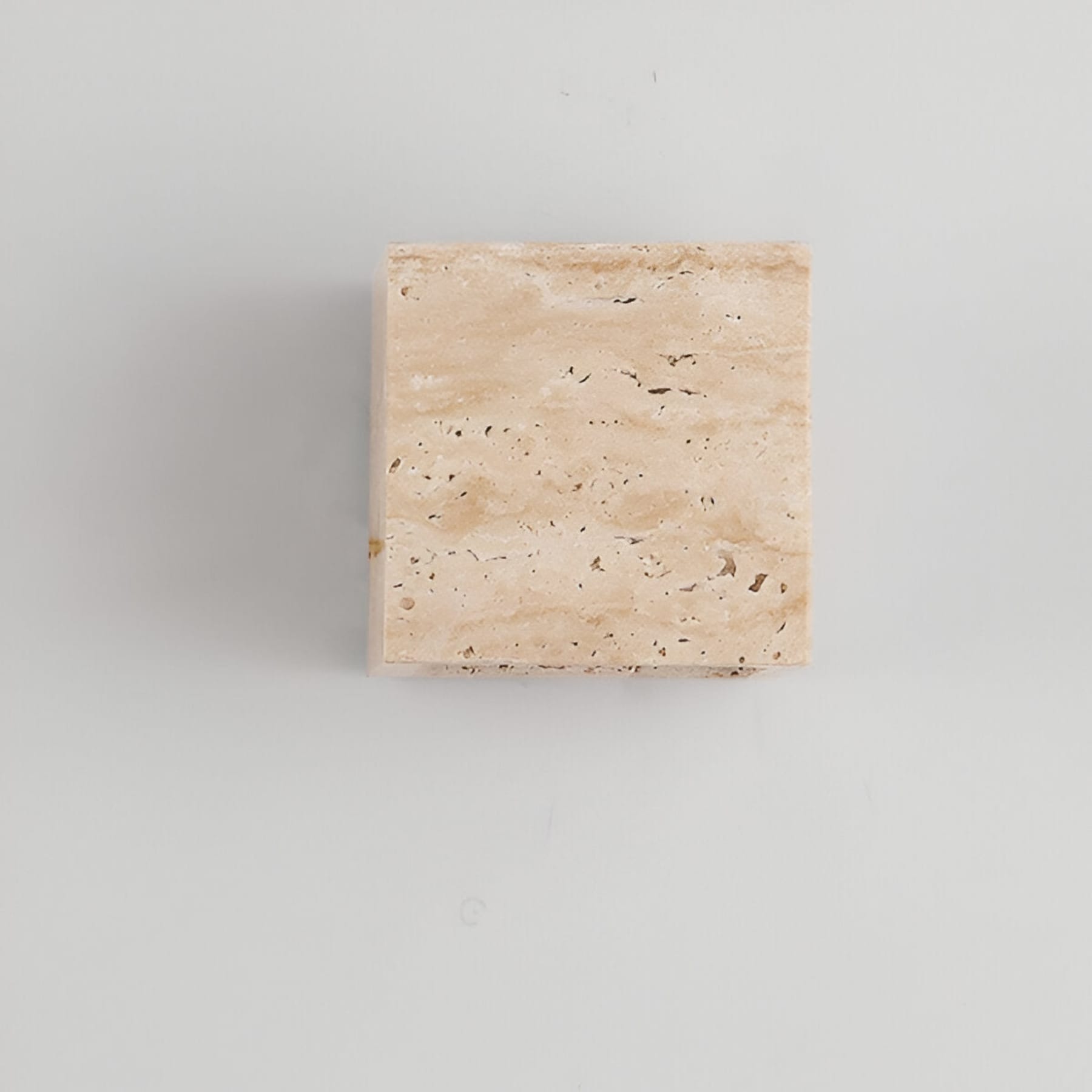 Modern Travertine Stone Wall Light With Warm LED Glow — Halden Lighting