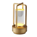 Modern Metal Rechargeable Table Lamp With Tri-Colour Dimming — Halden Lighting