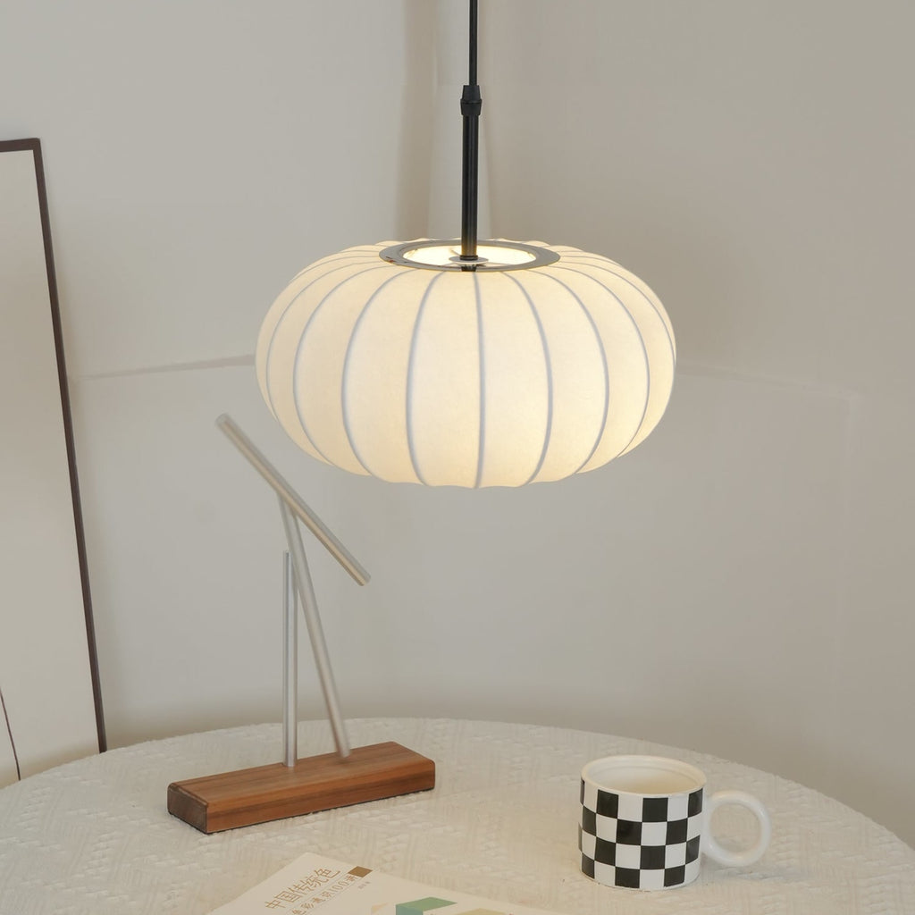 Modern Fabric Pendant Light for Living and Dining Rooms — Halden Lighting
