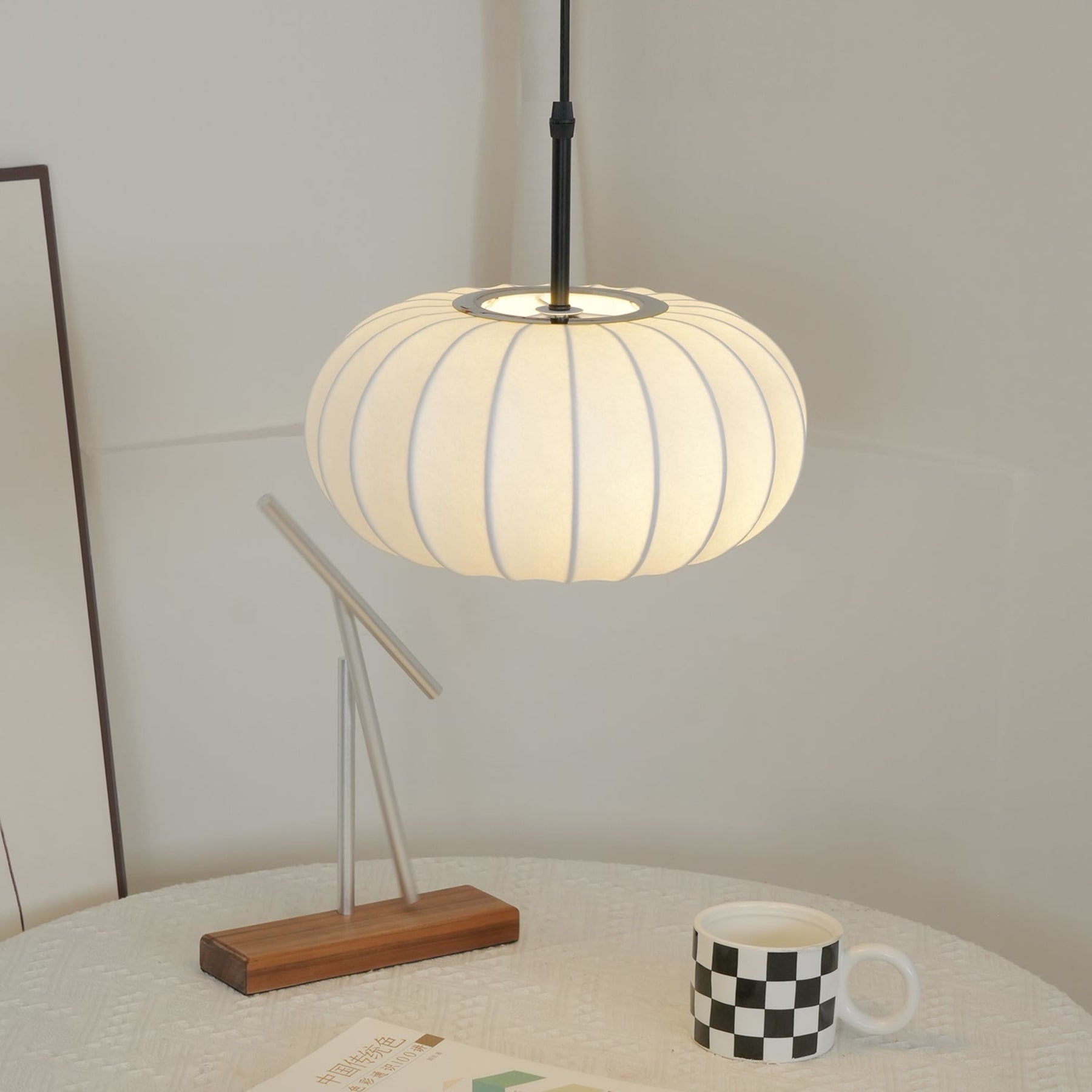 Modern Fabric Pendant Light for Living and Dining Rooms — Halden Lighting