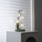 Retro Glass Table Lamp With Warm LED Glow — Halden Lighting