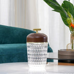 Modern Glass Table Lamp With USB Plug-In Convenience — Halden Lighting