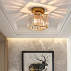 Modern Acrylic Semi-Flush Mount Ceiling Light for Living Room — Halden Lighting