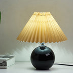 Retro Ceramic Table Lamp With Warm LED Glow — Halden Lighting