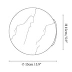 Marble Modern Wall Light With Warm LED Glow — Halden Lighting
