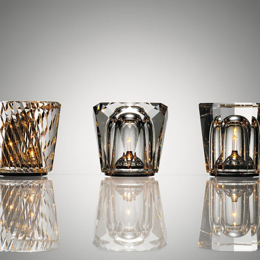 Modern Crystal Table Lamp With Warm LED Glow for Living Room — Halden Lighting
