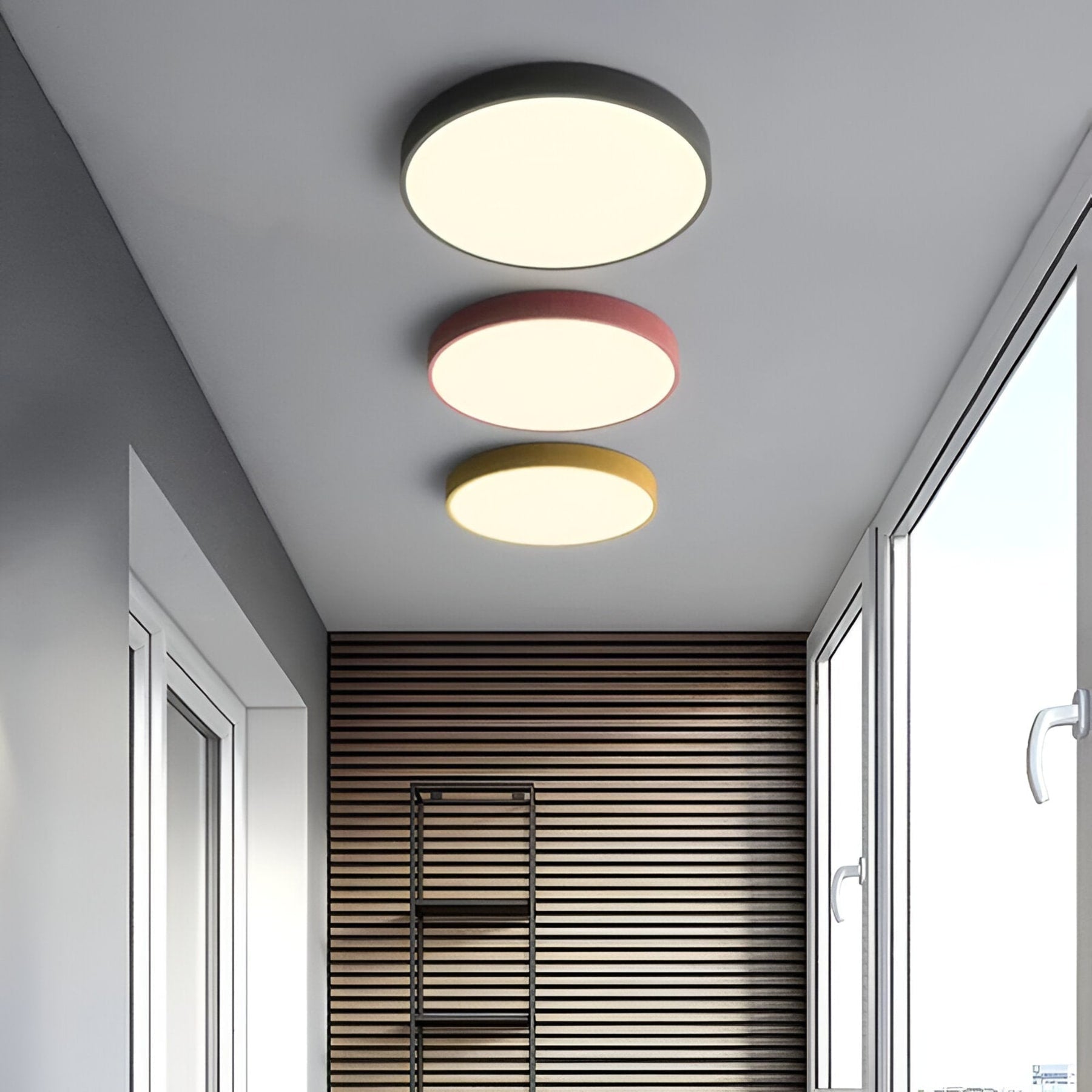 Modern Metal Flush Mount Ceiling Light With Stepless Dimming — Halden Lighting