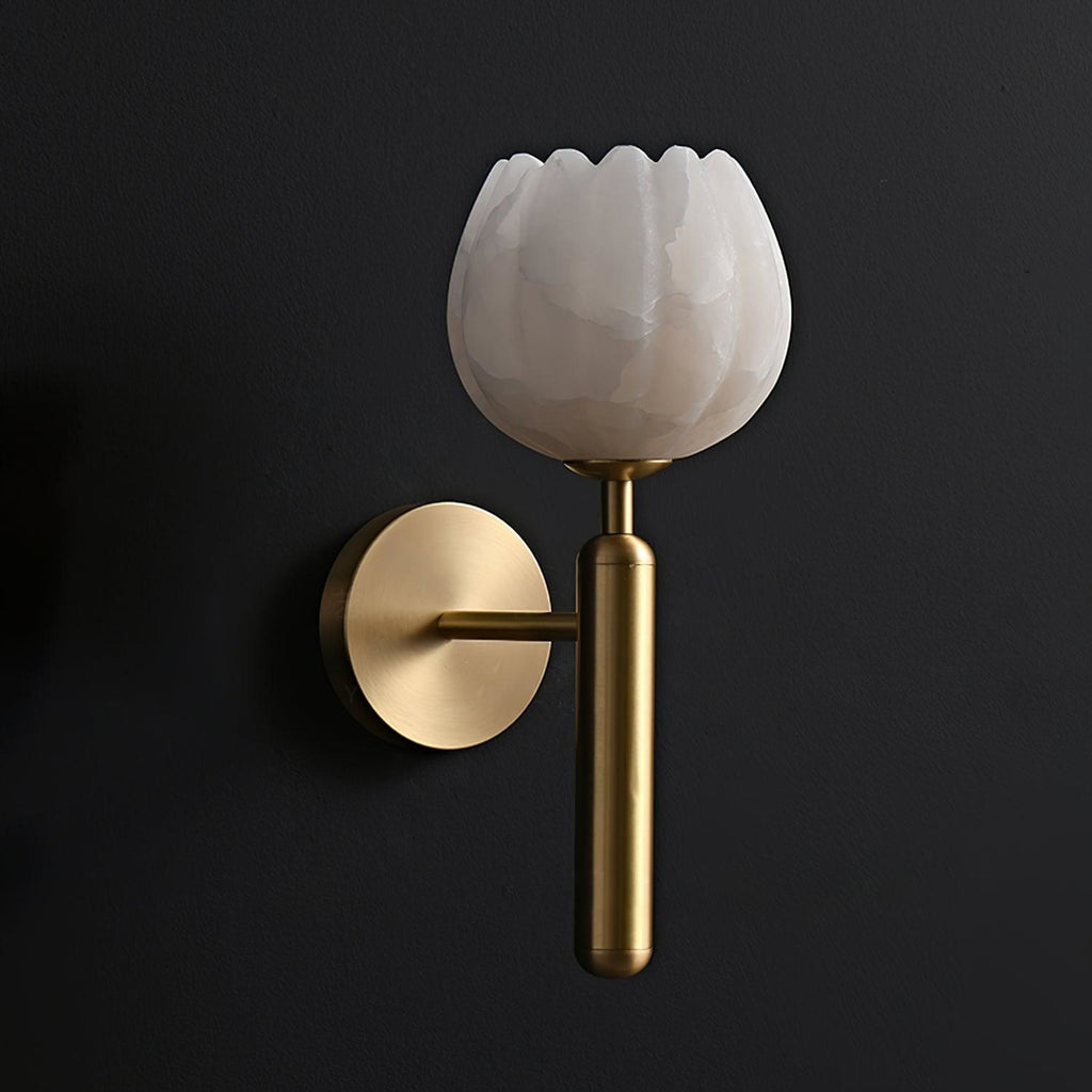 Modern Metal Wall Light With Integrated LED for Living Room — Halden Lighting