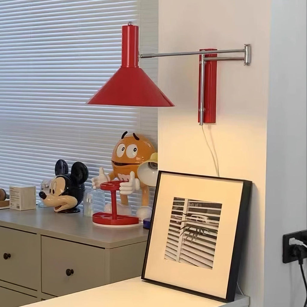 Retro Metal Wall Light With Tri-Colour LED Glow — Halden Lighting