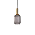 Modern Glass Pendant Light With Warm LED Glow in Gold — Halden Lighting