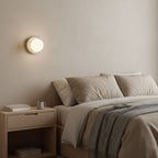 Modern Glass Wall Light With Warm LED Glow — Halden Lighting