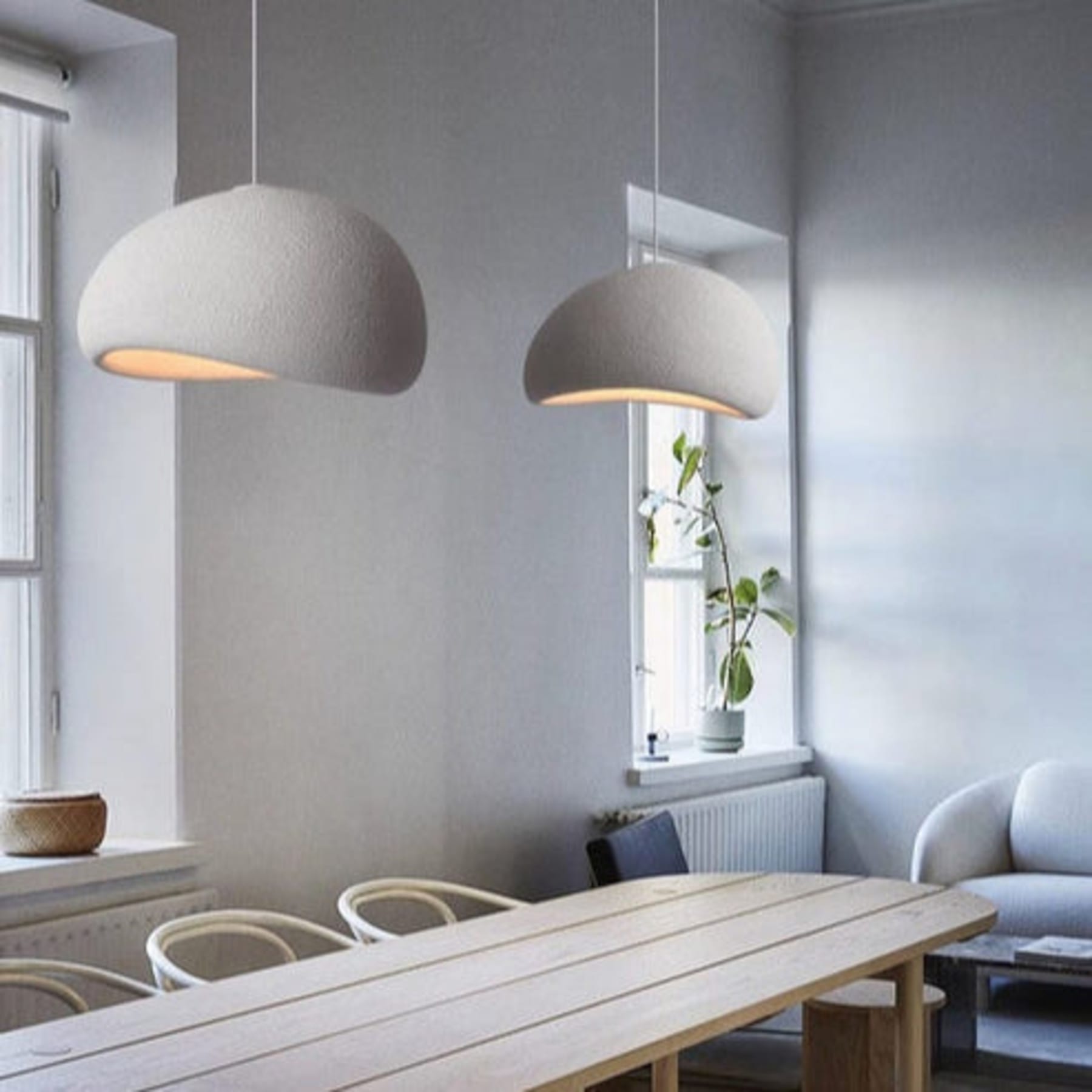 Modern Resin Pendant Light for Living Room and Dining Room — Halden Lighting