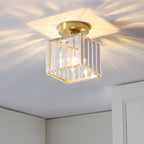 Modern Acrylic Semi-Flush Mount Ceiling Light for Living Room — Halden Lighting