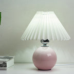 Retro Ceramic Table Lamp With Warm LED Glow — Halden Lighting