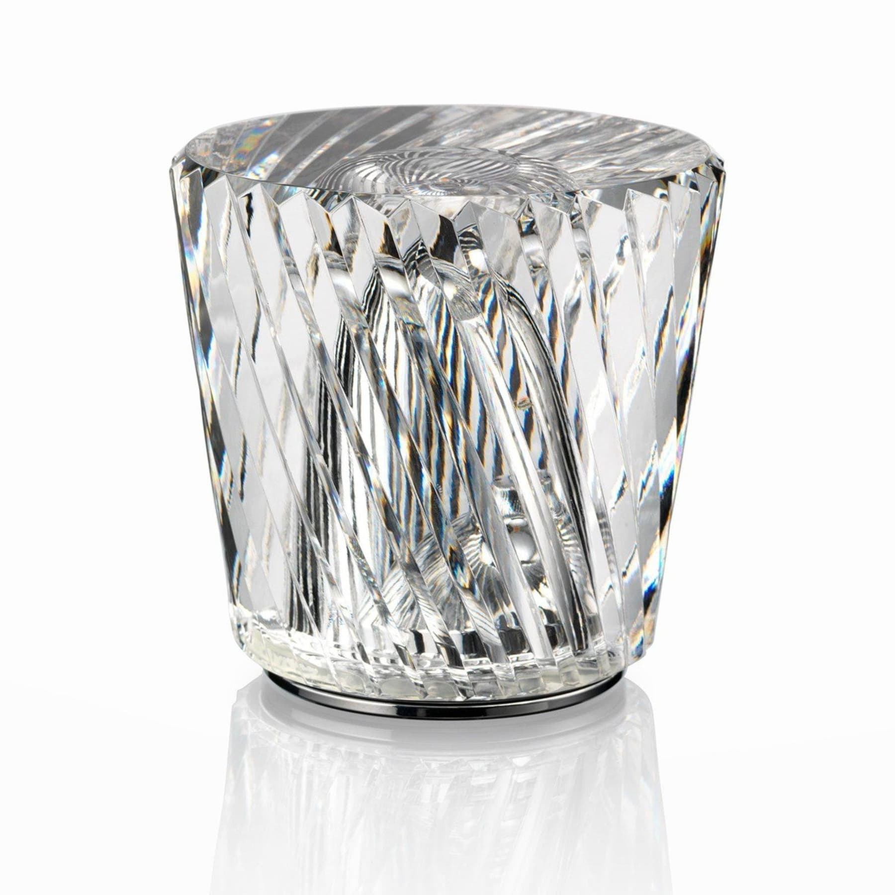 Modern Crystal Table Lamp With Warm LED Glow for Living Room — Halden Lighting