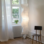 Modern Rice Paper Floor Lamp for Living Room and Bedroom — Halden Lighting